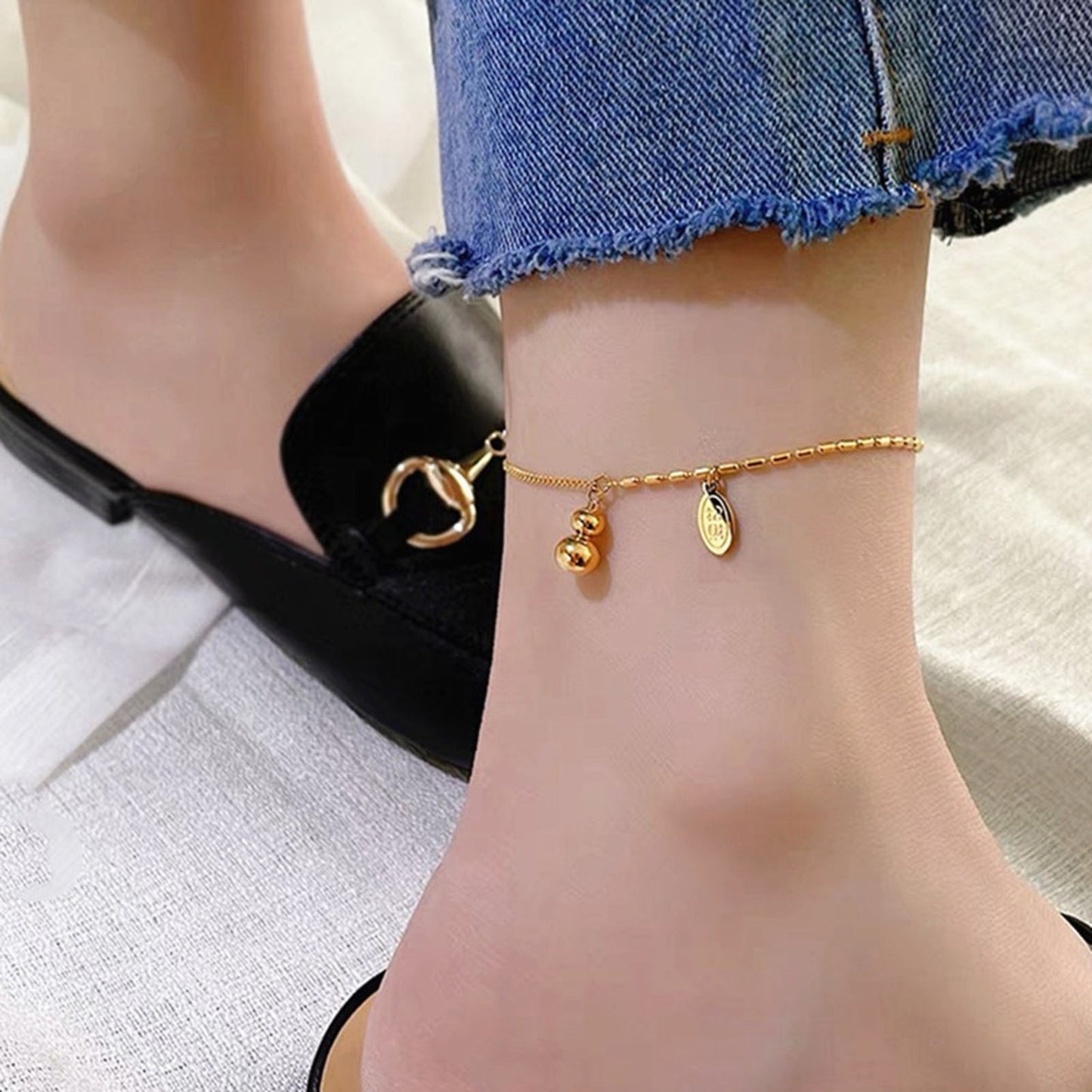 70022 Gold Plated Anklet