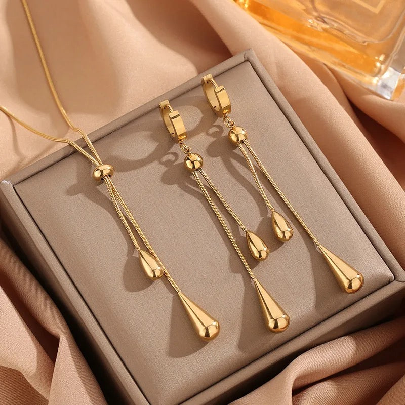 80034 Gold Plated 2 Pieces Set