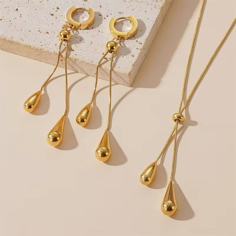 80034 Gold Plated 2 Pieces Set