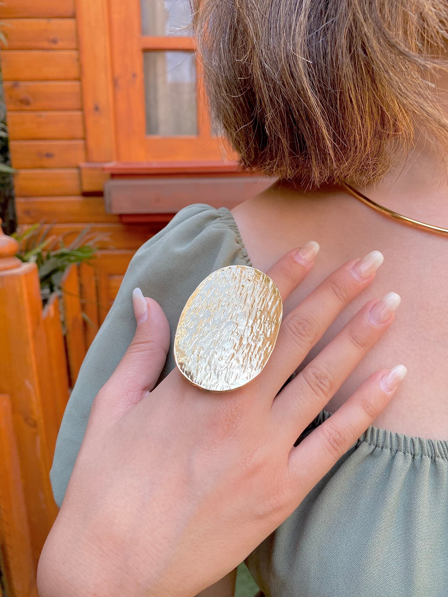 Golden Echo | Statement Ring