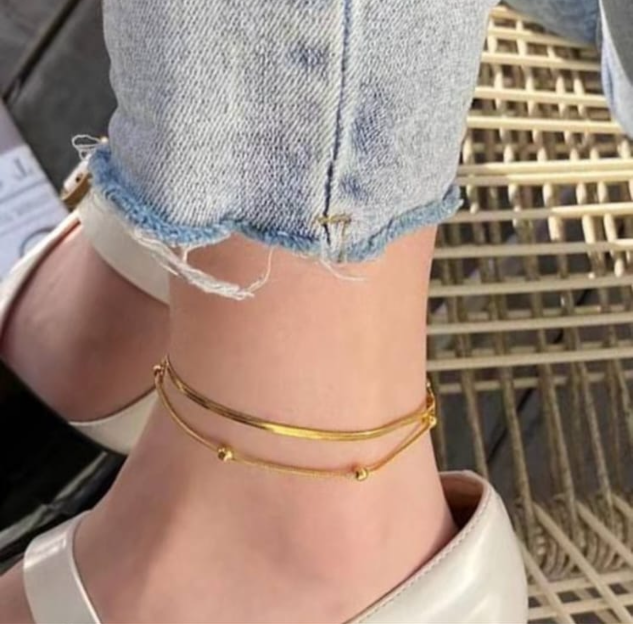 70045 Gold Plated anklet