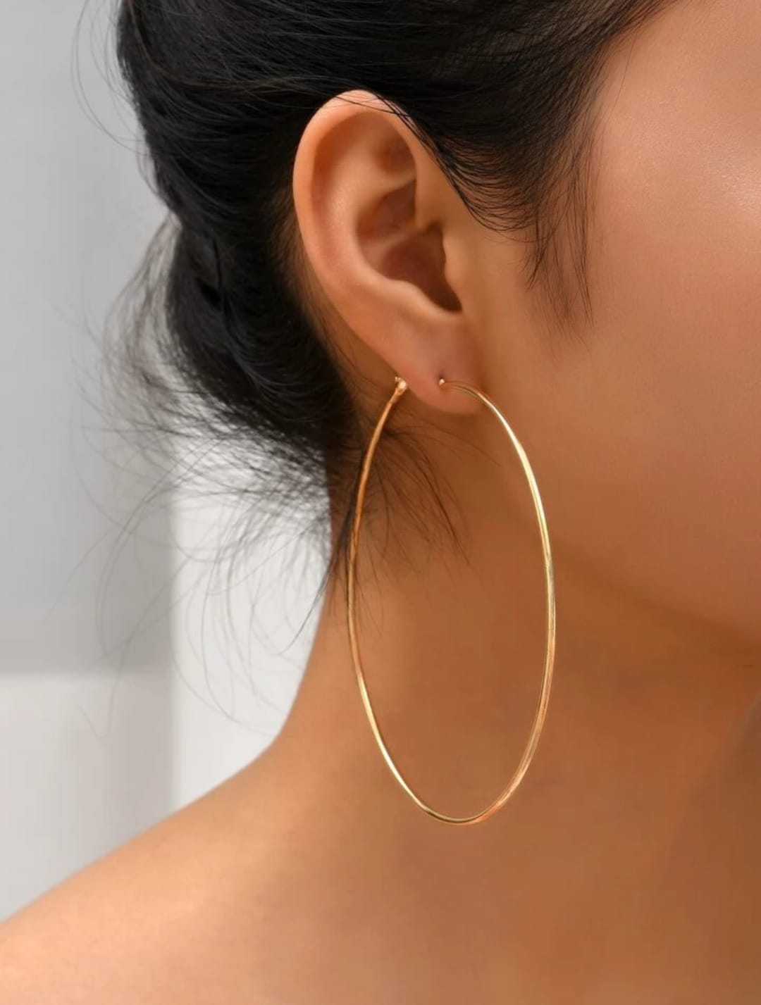 40079-0 Gold Plated Hoop Earrings