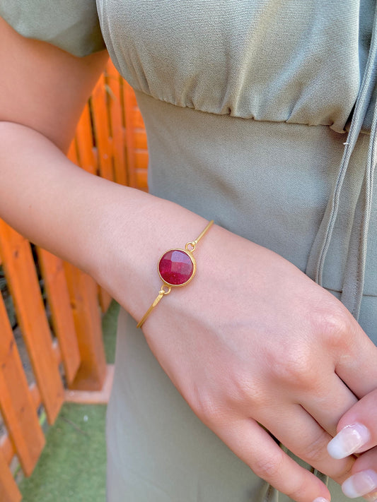 Crimson Dawn | Handmade Bracelet, Singular Creation