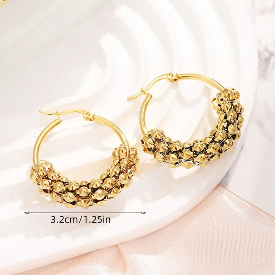 40233 Gold Plated Earrings