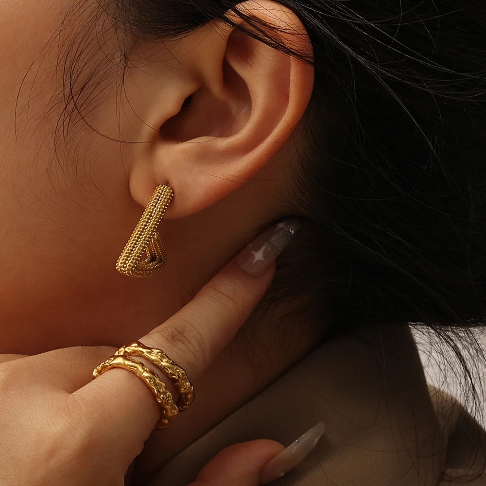 40210 Gold Plated Earrings