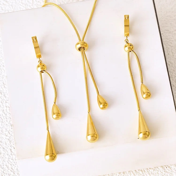 80034 Gold Plated 2 Pieces Set