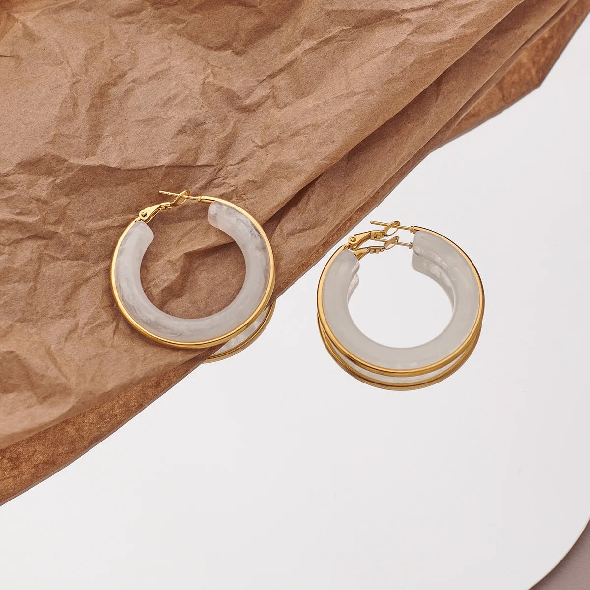 40218 Gold Plated Earrings