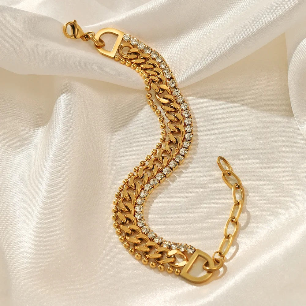 30328 Gold Plated Bracelet