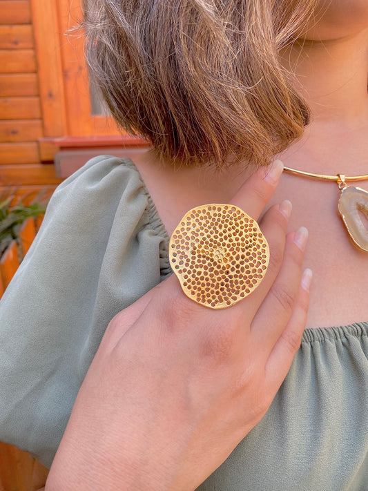 Lotus Seed| Geometric Ring