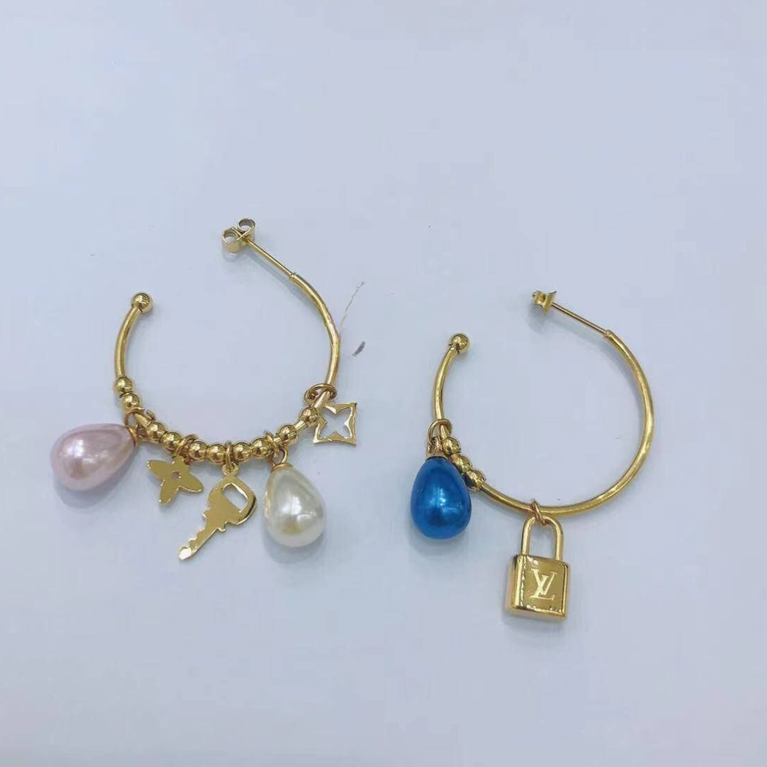 40197 Gold Plated Earrings