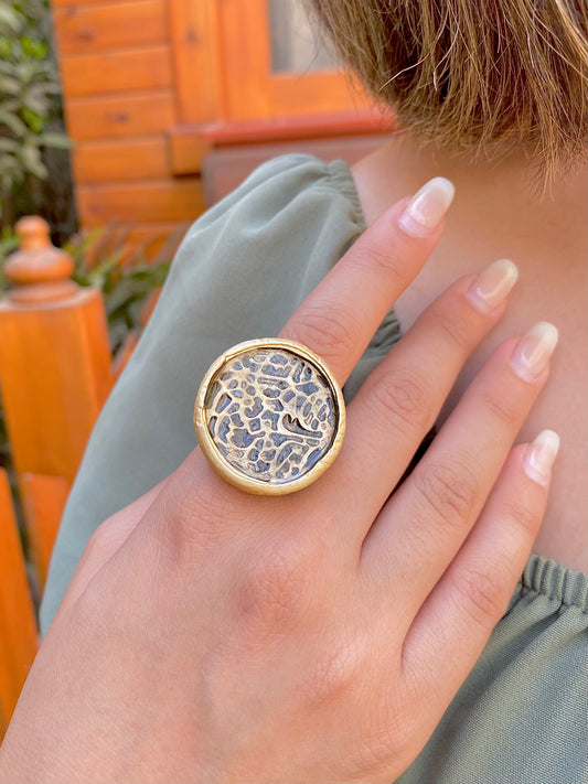 Echoes of Earth | Textured Brass Ring