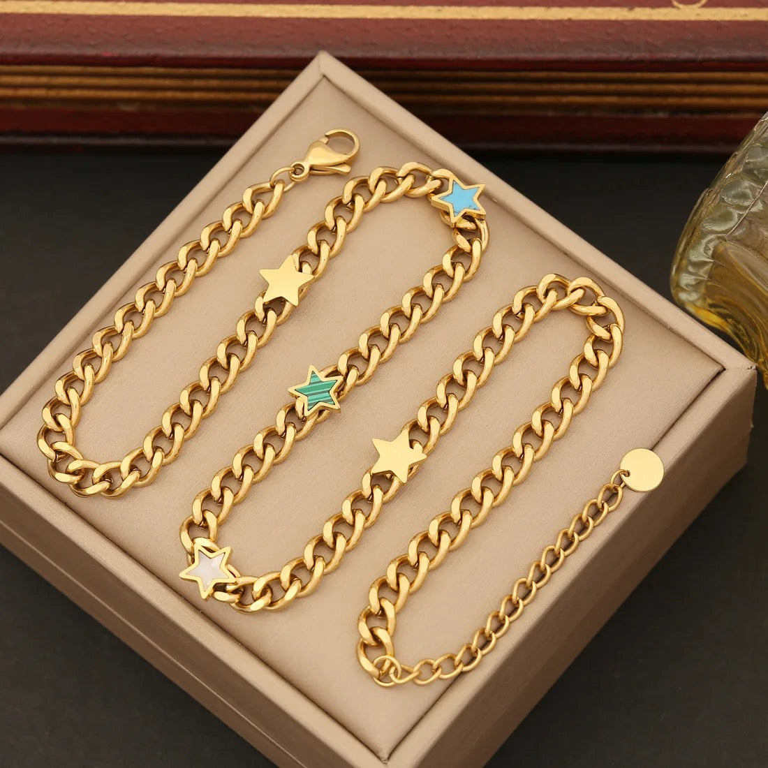 10327 gold plated necklace