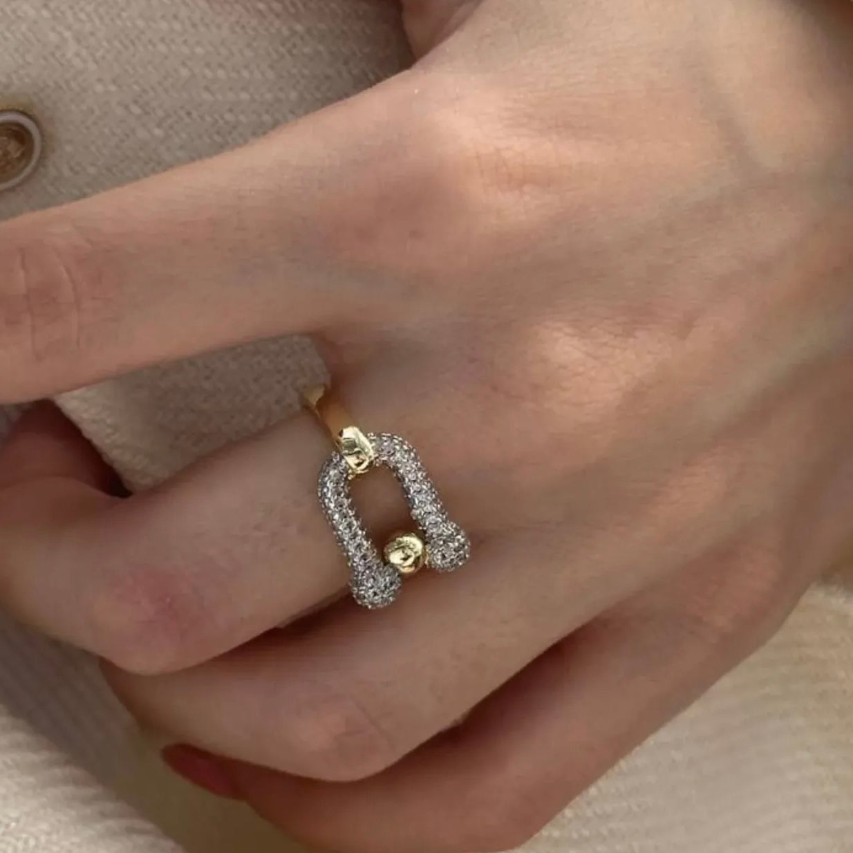 #50011 Copper Gold Plated Ring