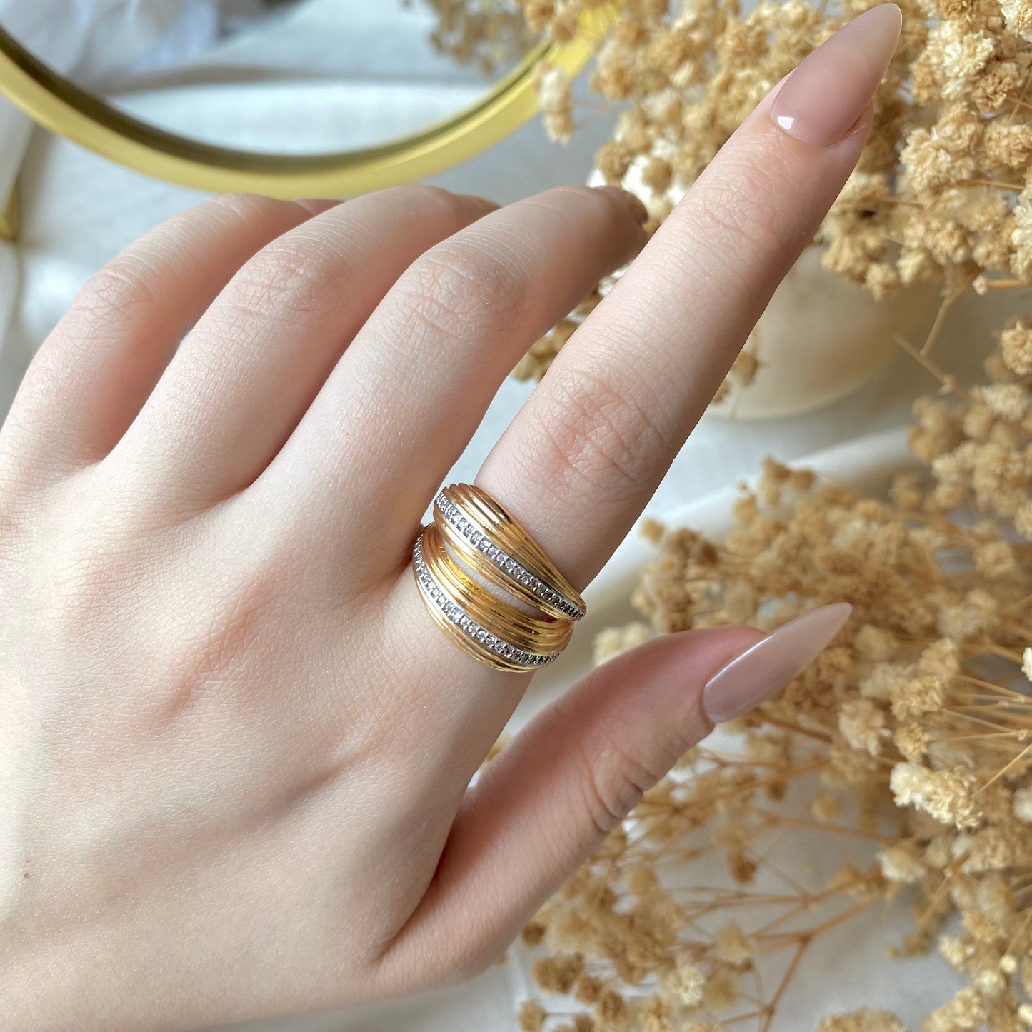 #50015 Copper Gold Plated Ring