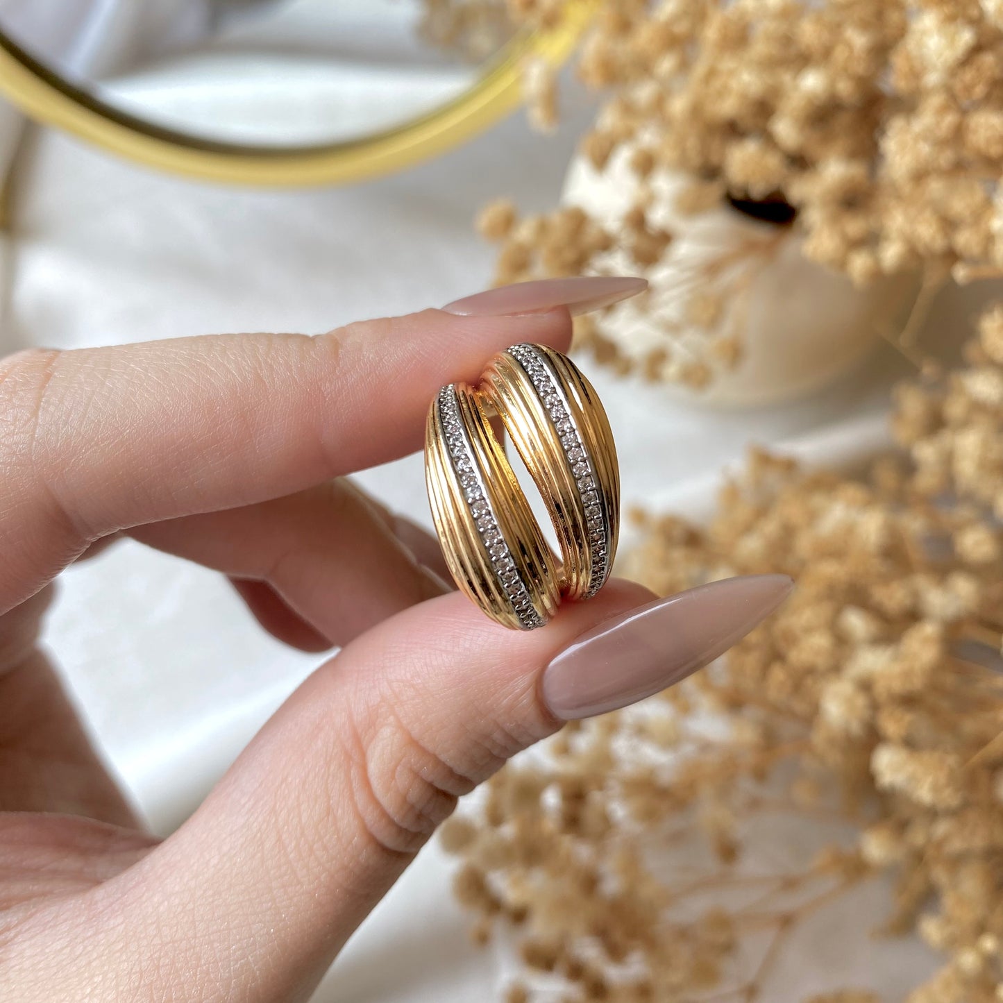 #50015 Copper Gold Plated Ring