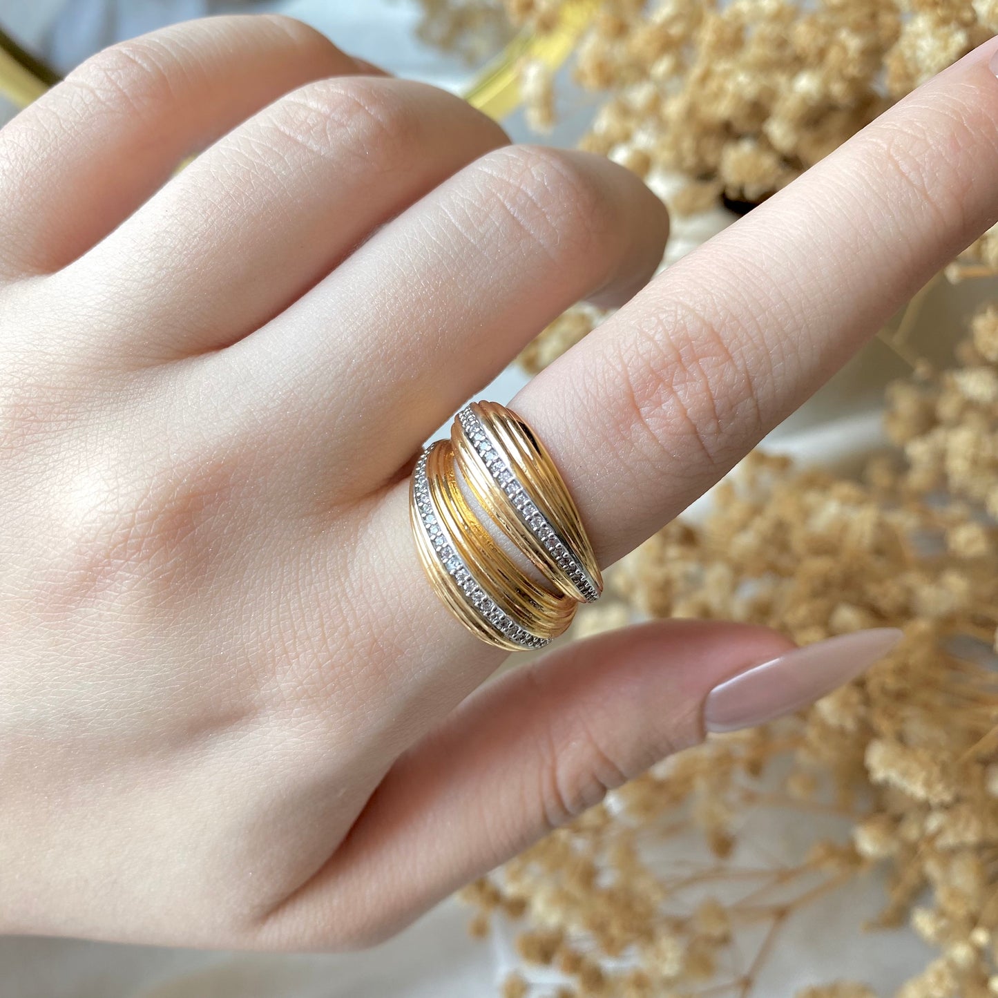 #50015 Copper Gold Plated Ring