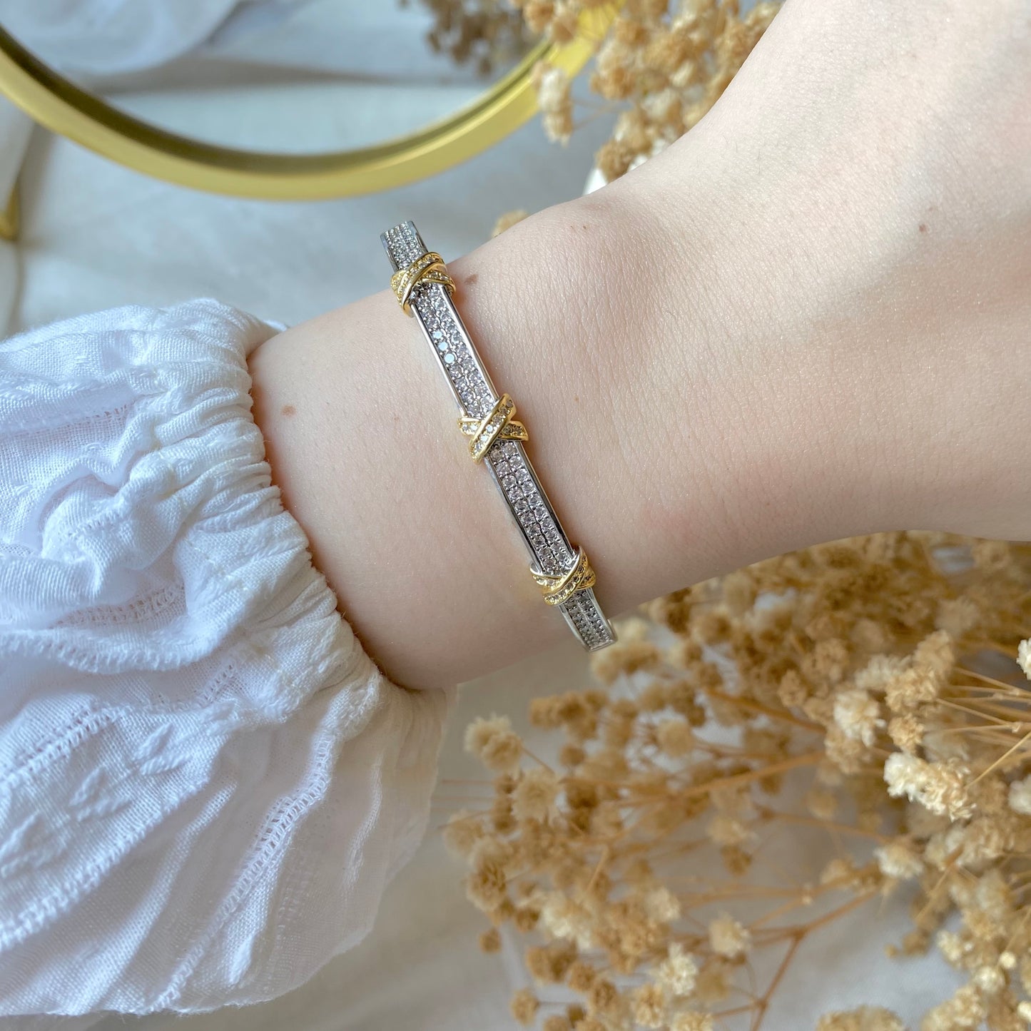 #20003 Copper Gold Plated bangle