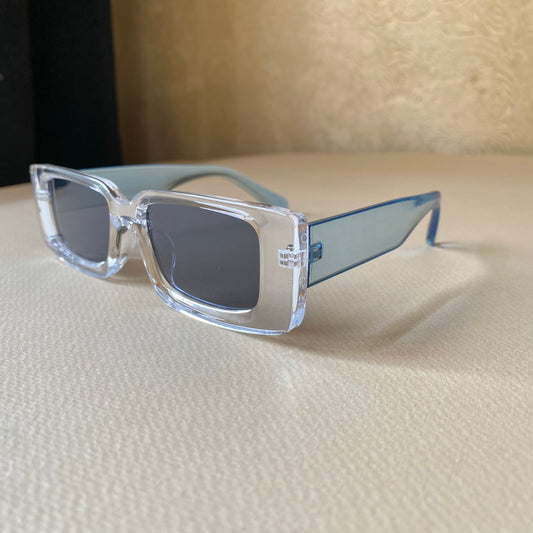 0009-3  Bold Style Rectangular Sunglasses