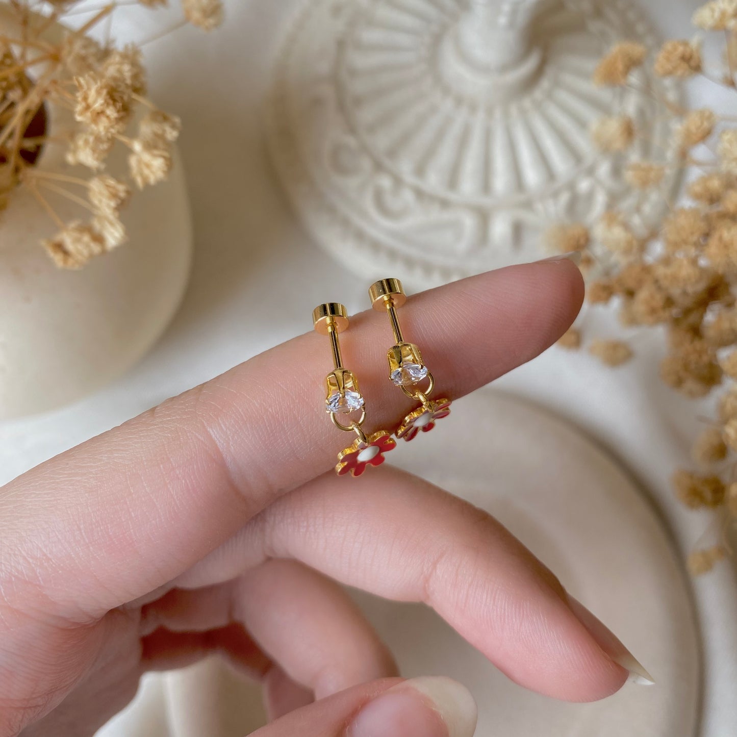 #00111 Copper Gold Plated Piercing