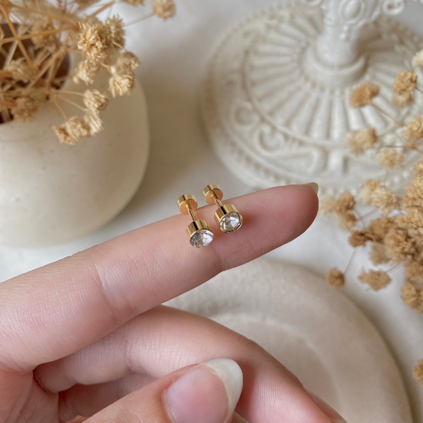 #00125 Copper Gold Plated Piercing