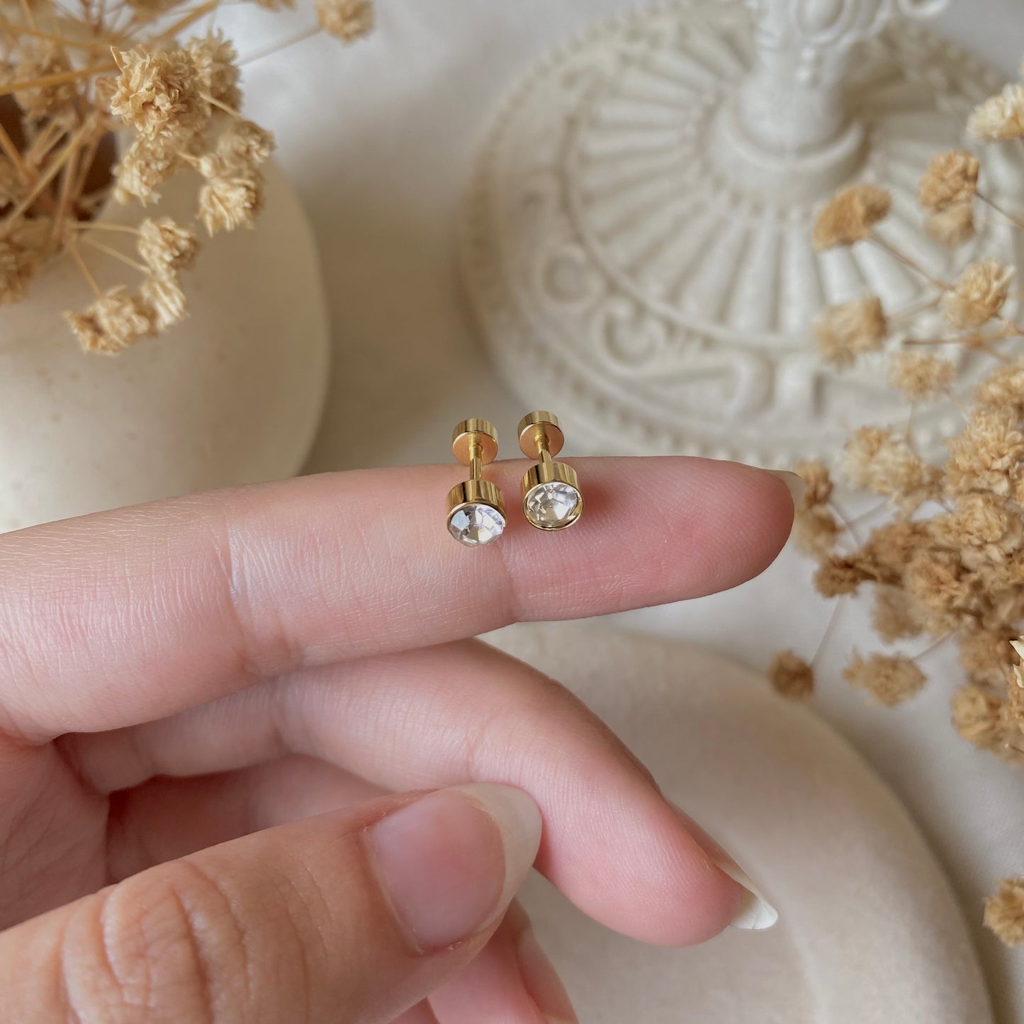 #00125 Copper Gold Plated Piercing