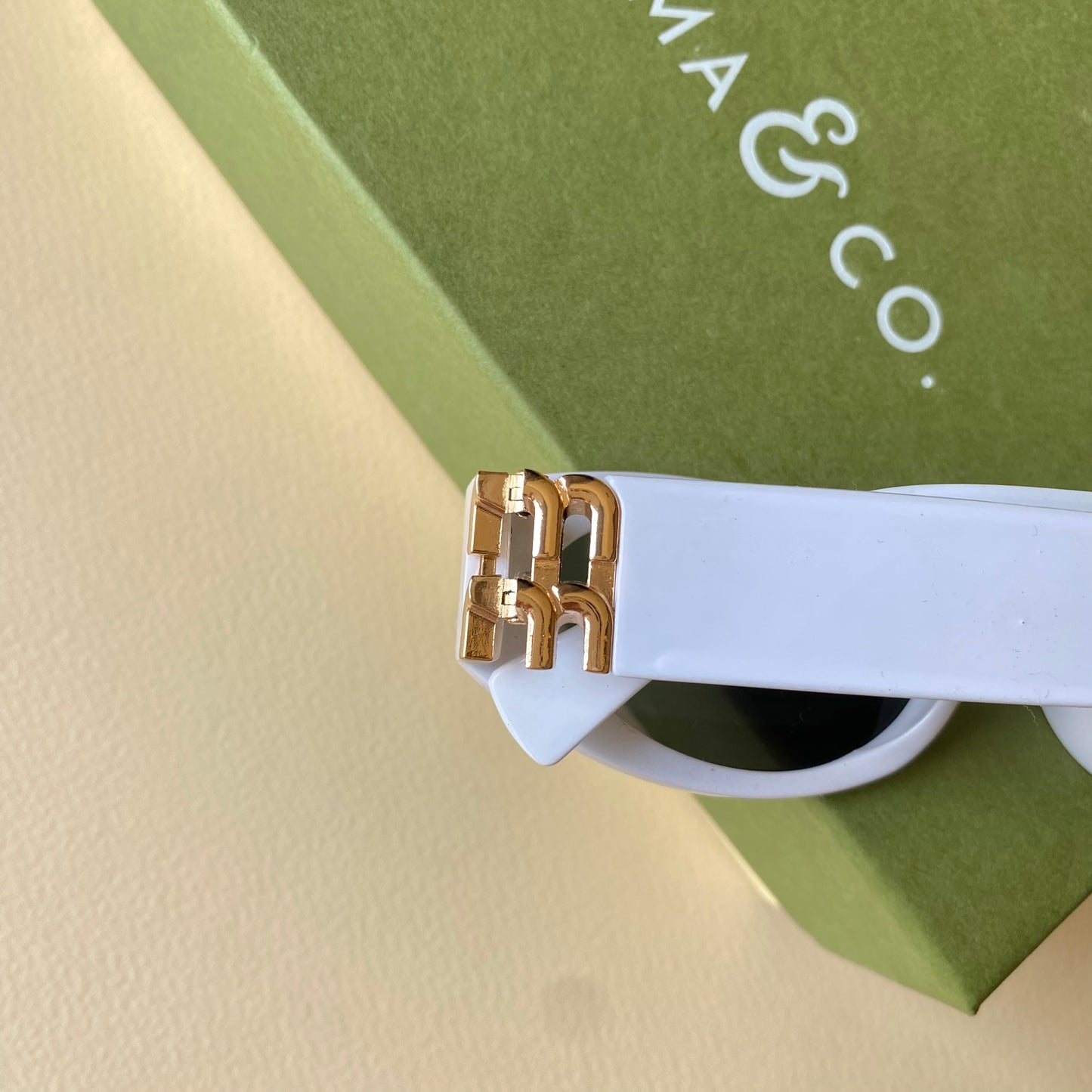 0001-2 Chunky Oval Sunglasses