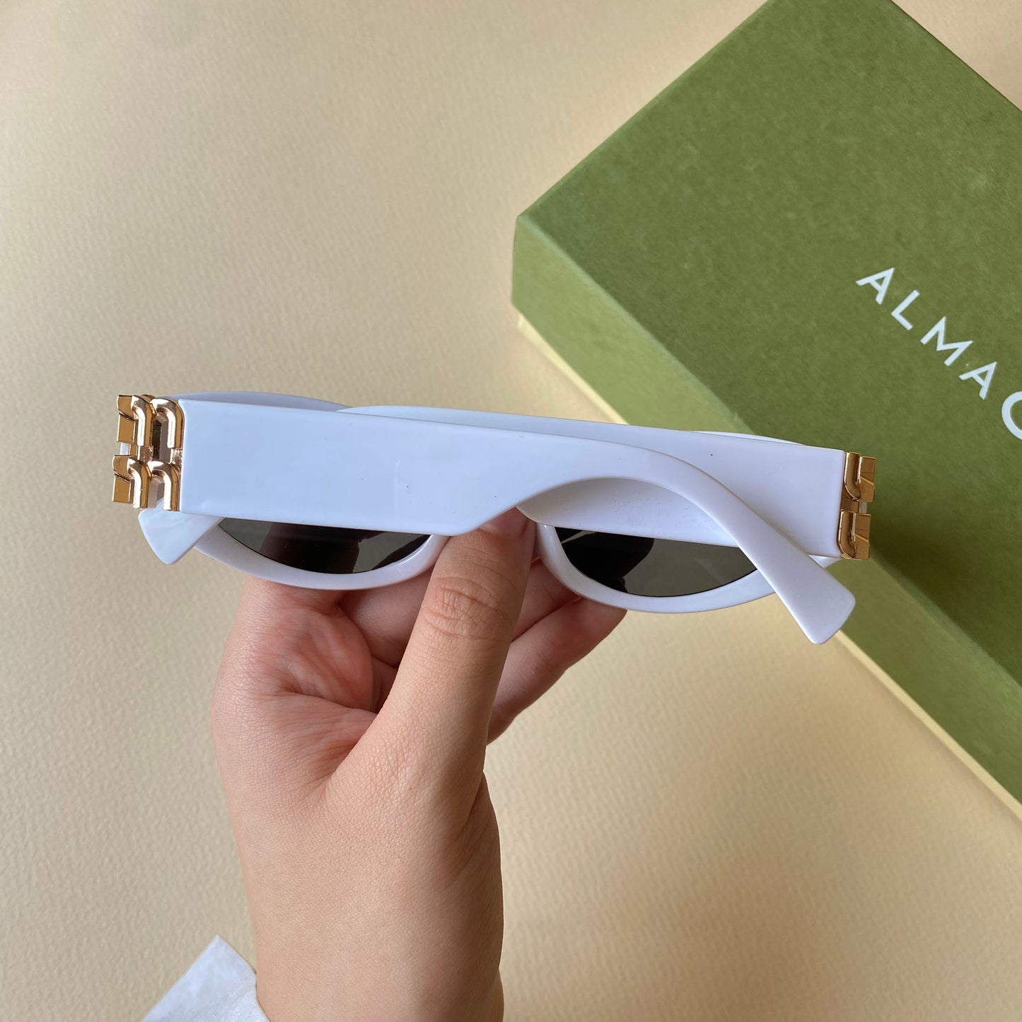 0001-2 Chunky Oval Sunglasses