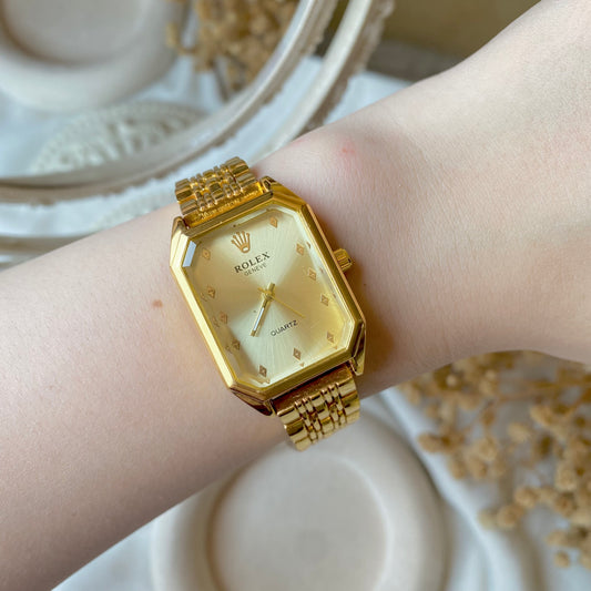 0008-2 Gold Plated stainless steel Watch
