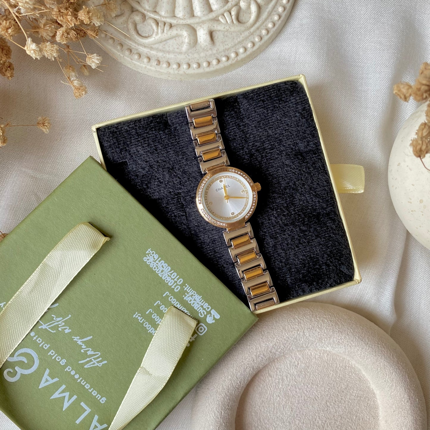0009 Gold Plated stainless steel Watch