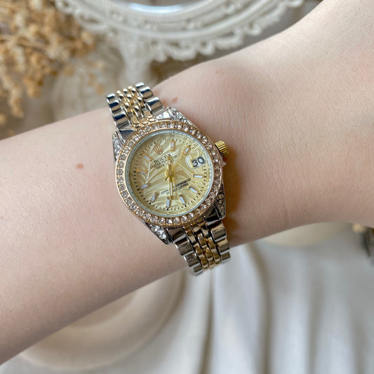 0011 Gold Plated stainless steel Watch