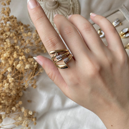 #50030 Copper Gold Plated Ring