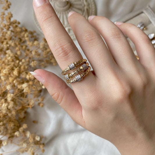 #50031 Copper Gold Plated Ring