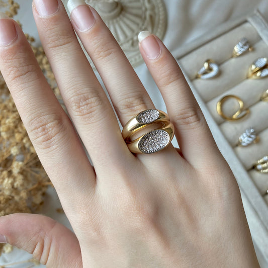 #50033 Copper Gold Plated Ring