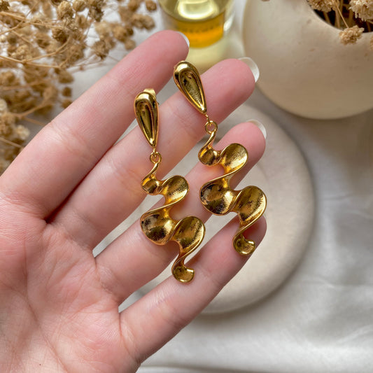 40523 gold plated Earrings