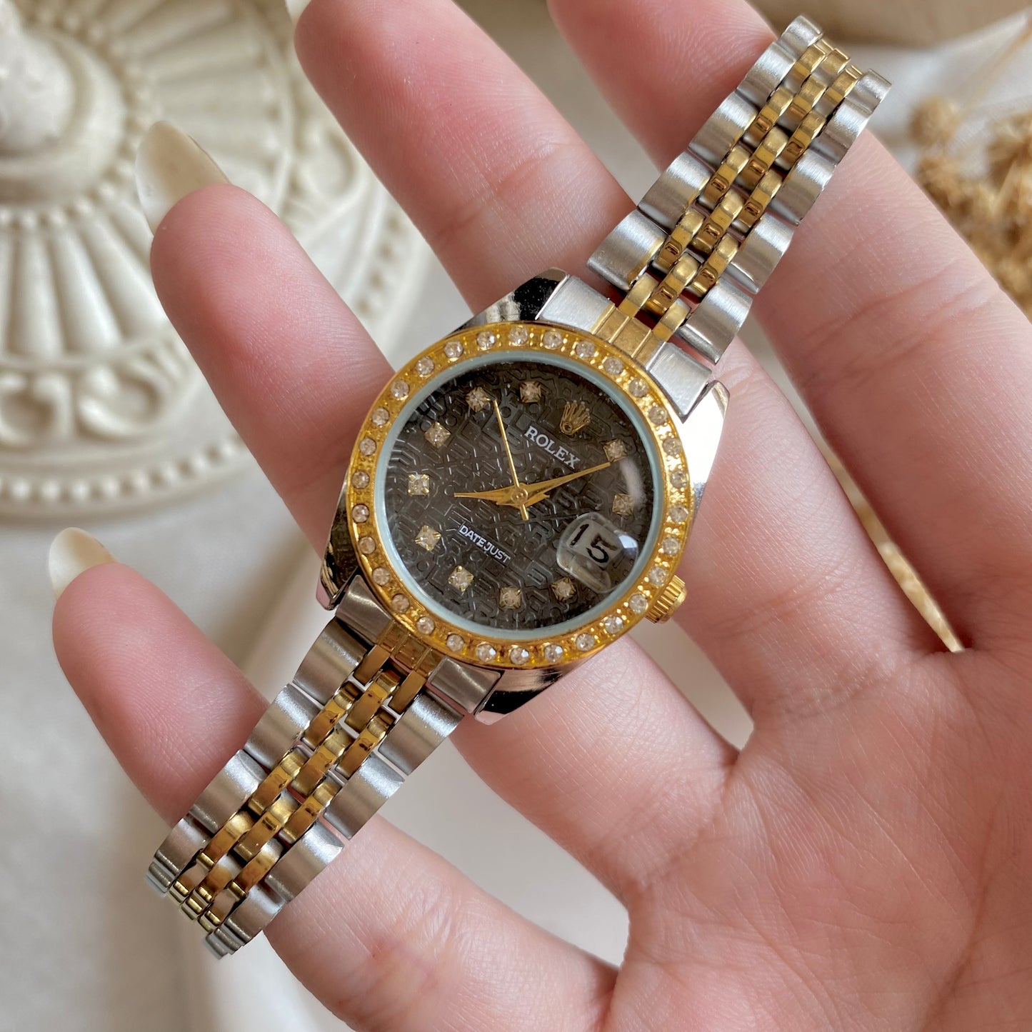 0015-2 Gold Plated stainless steel Watch