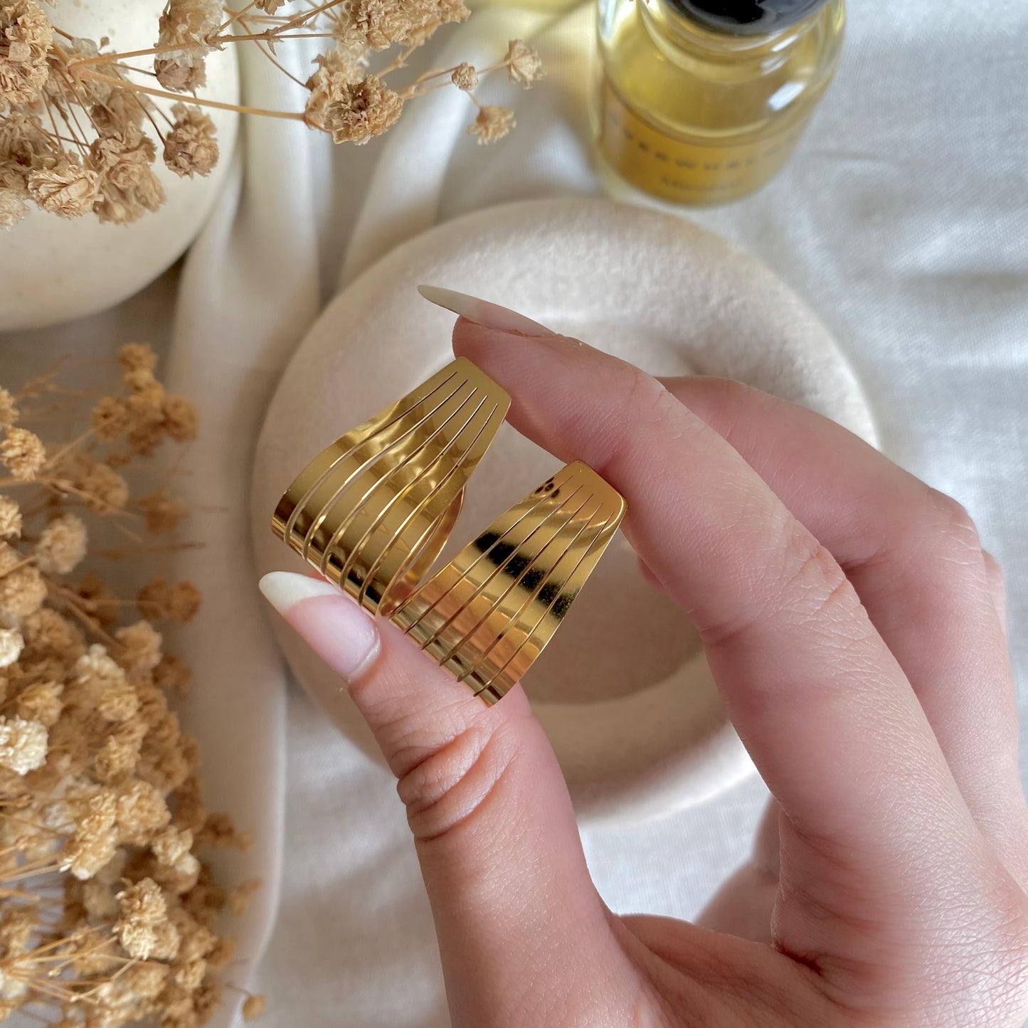 40506 gold plated Earrings