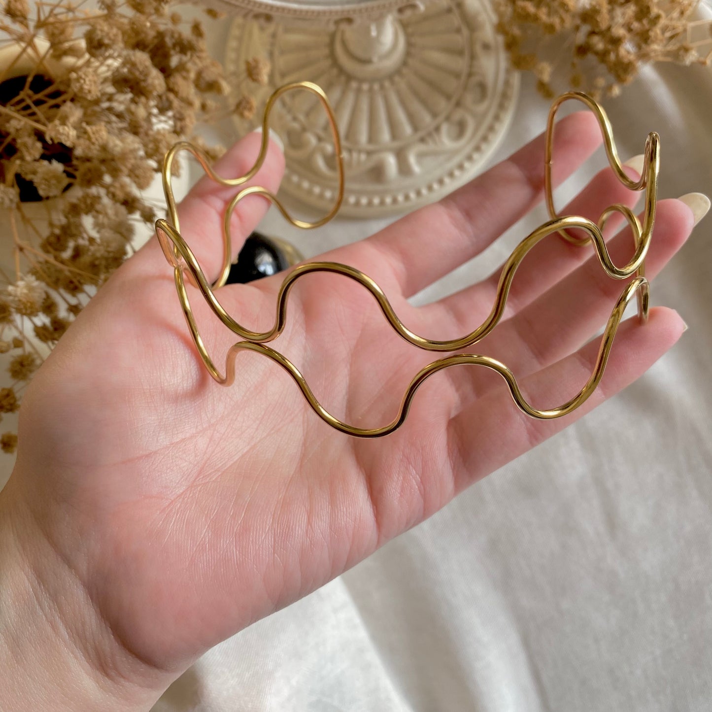 250004 Gold Plated Arm Cuff
