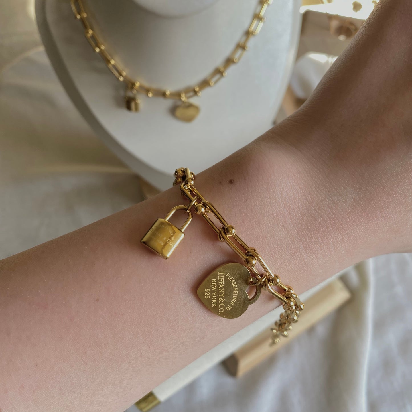 80059 Gold Plated 3 Pieces Set