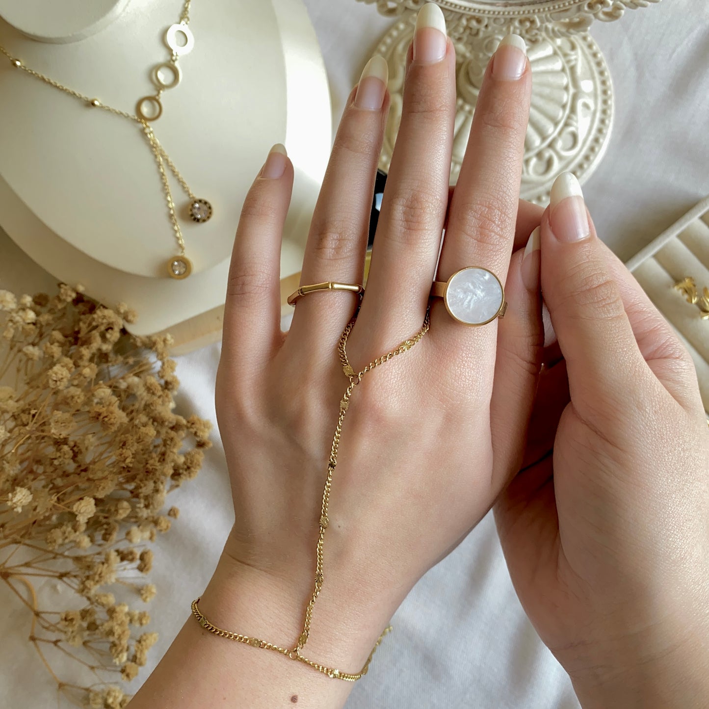 00012 Gold Plated Hand Chain