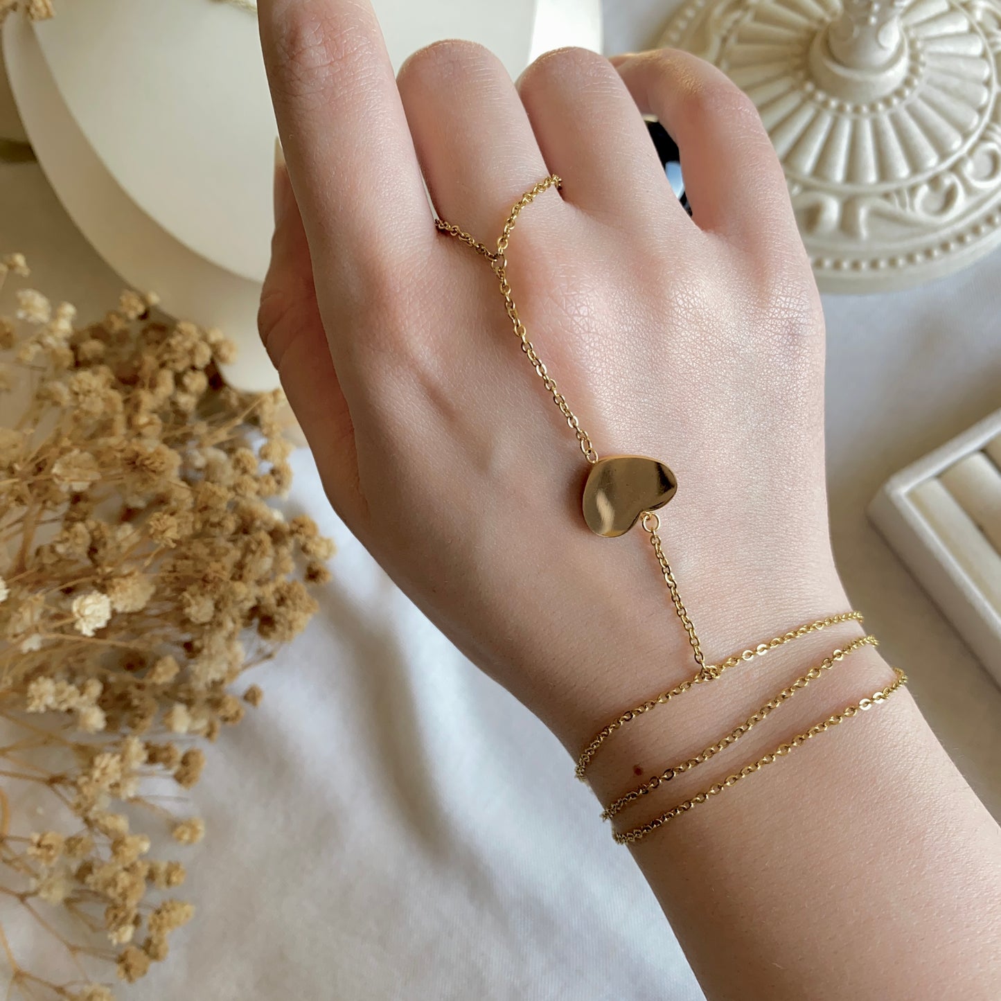 00018 Gold Plated Hand Chain