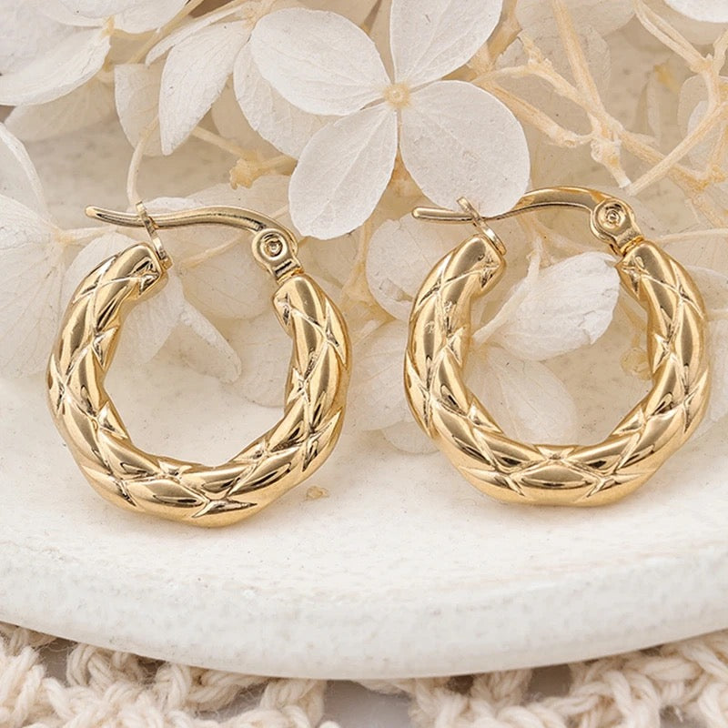 40211 Gold Plated Earrings