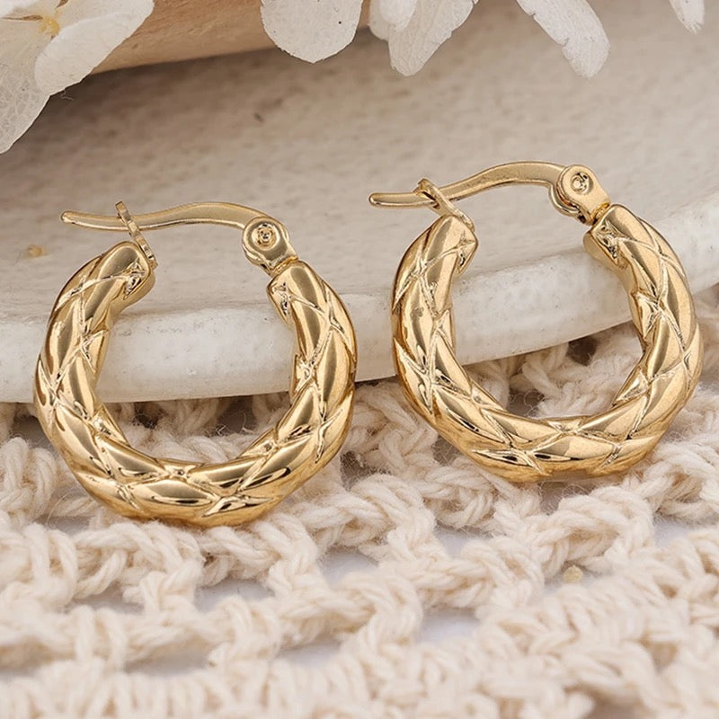 40211 Gold Plated Earrings