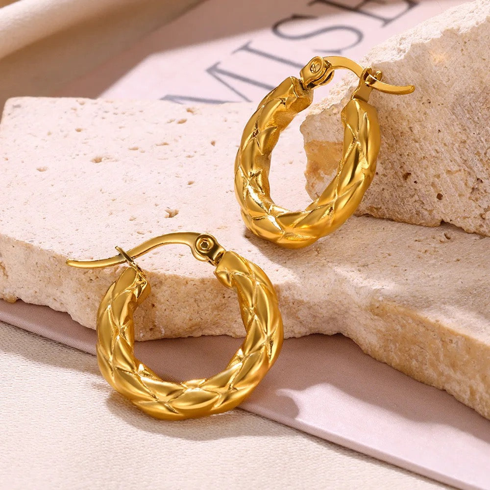 40211 Gold Plated Earrings