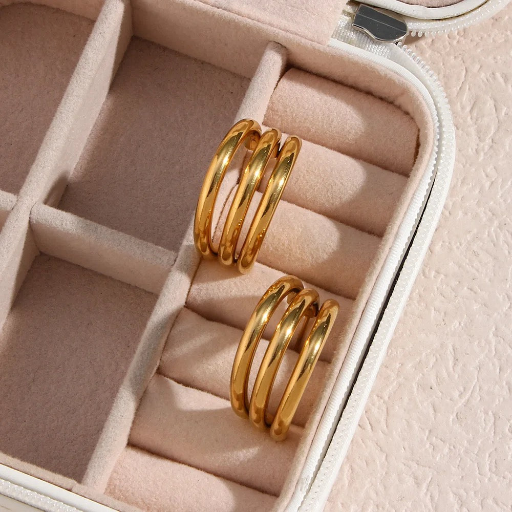 40089 Gold Plated Earrings