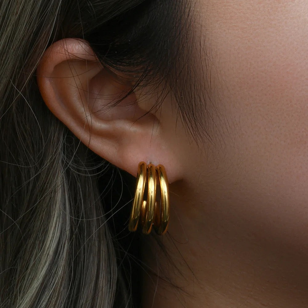 40089 Gold Plated Earrings