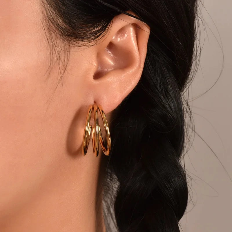 40089 Gold Plated Earrings