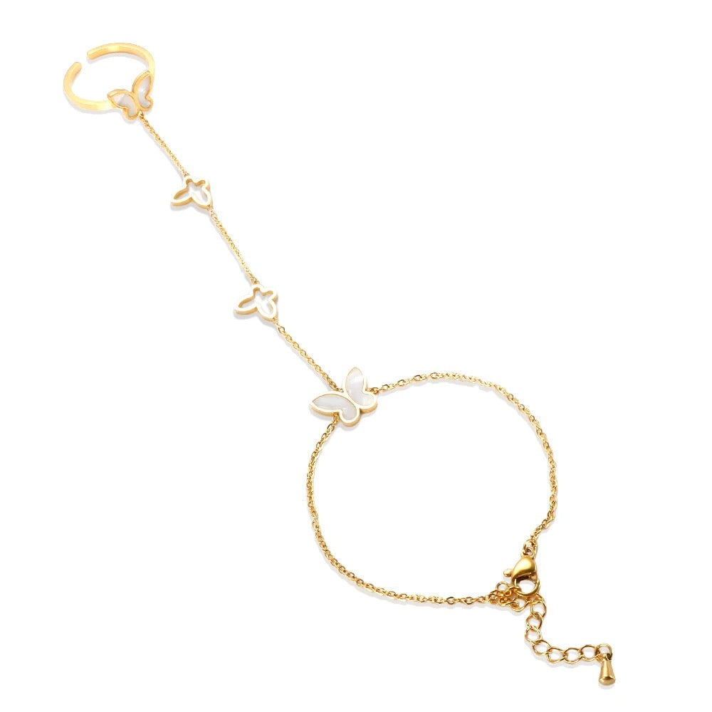 0004 Gold Plated Hand Chain