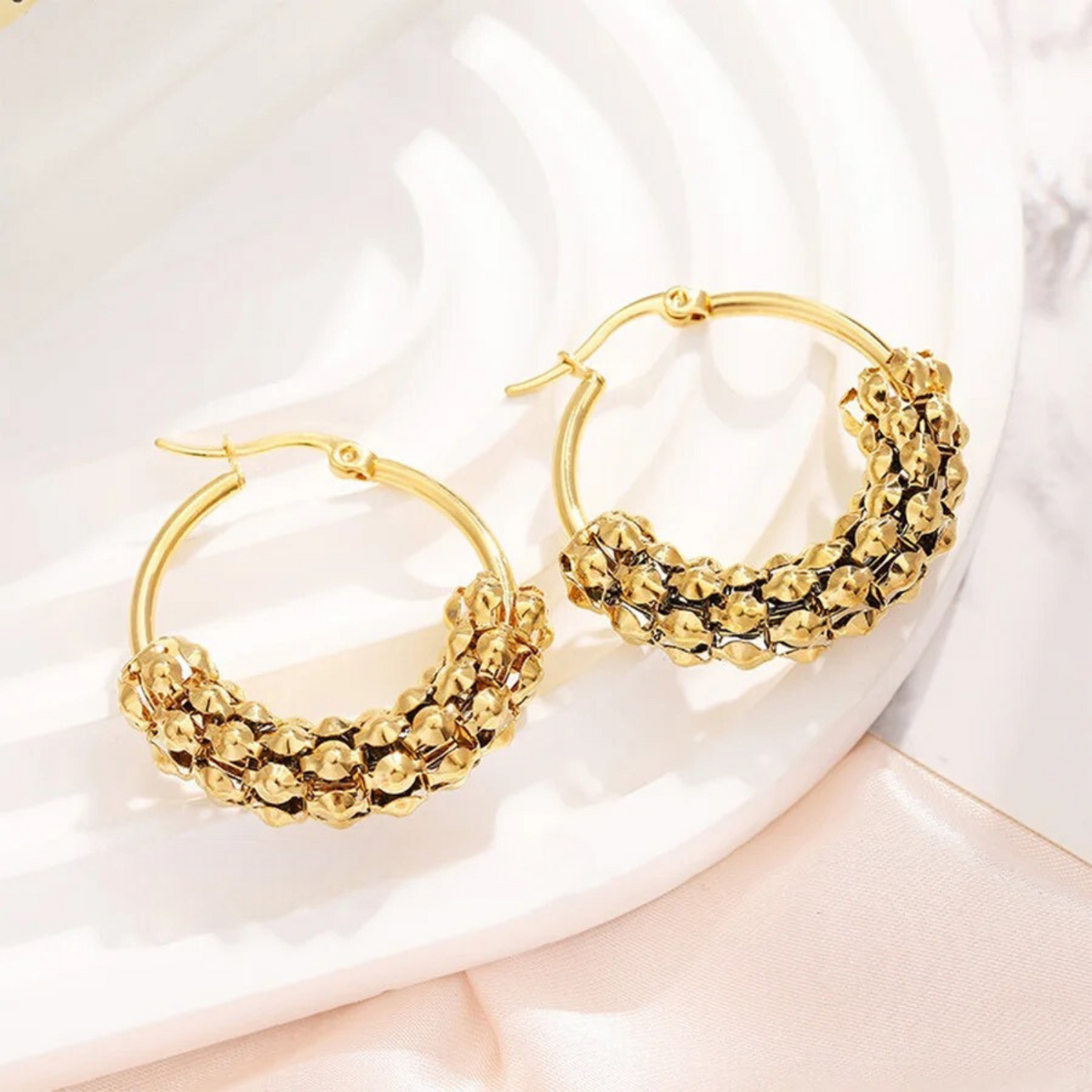 40233 Gold Plated Earrings