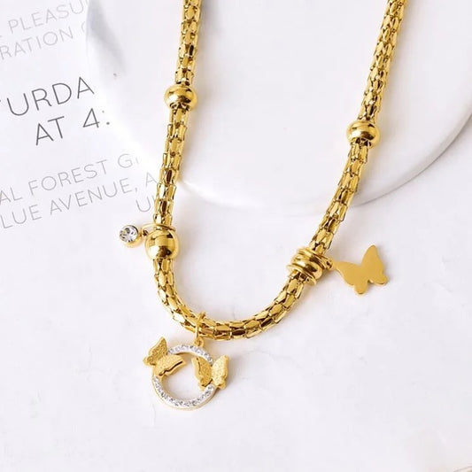 101-2 gold plated necklace