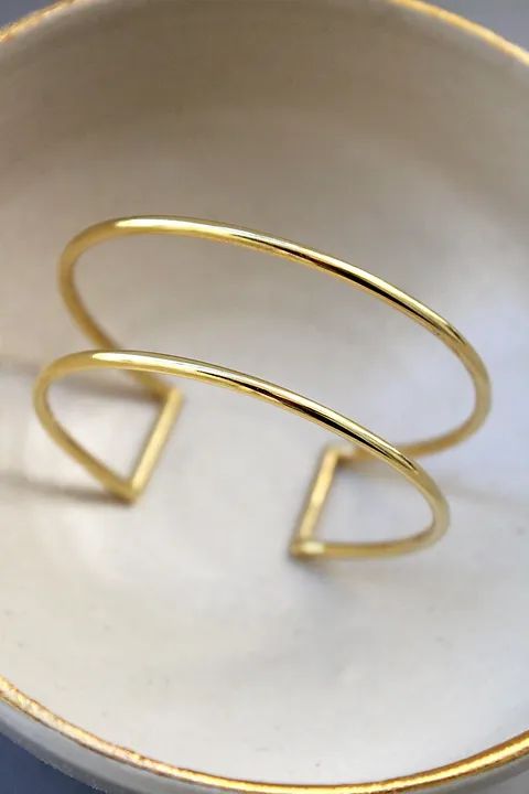 250001 Gold Plated Arm Cuff